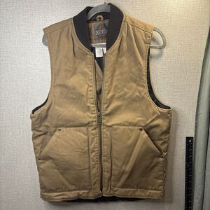 Cowboy Workwear Duck Canvas Vest Mens Size Small Light Brown Workwear Outdoors